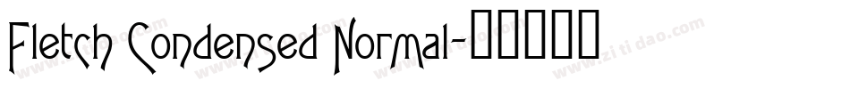 Fletch Condensed Normal字体转换
